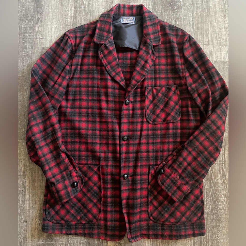 VTG Pendleton Virgin Wool Plaid Shirt/Jacket. Men’s Sz Medium.